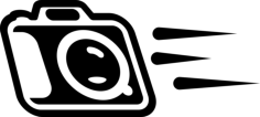 Photo Camera Moving Variant Silhouette Cutting Svg Files, Free Vectors File
